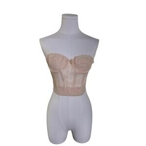 Henson Kickernick Corset 34A Made in the USA Vintage‎ Coquette Romantic Fairy